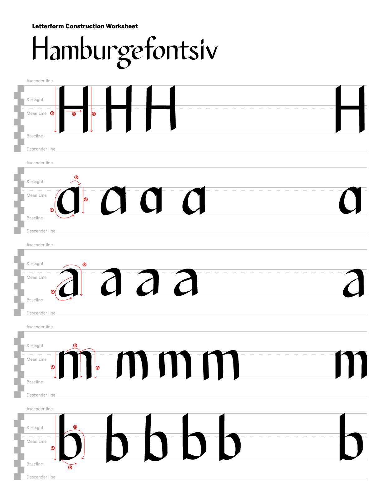 process work for Hamburgfontsiv
