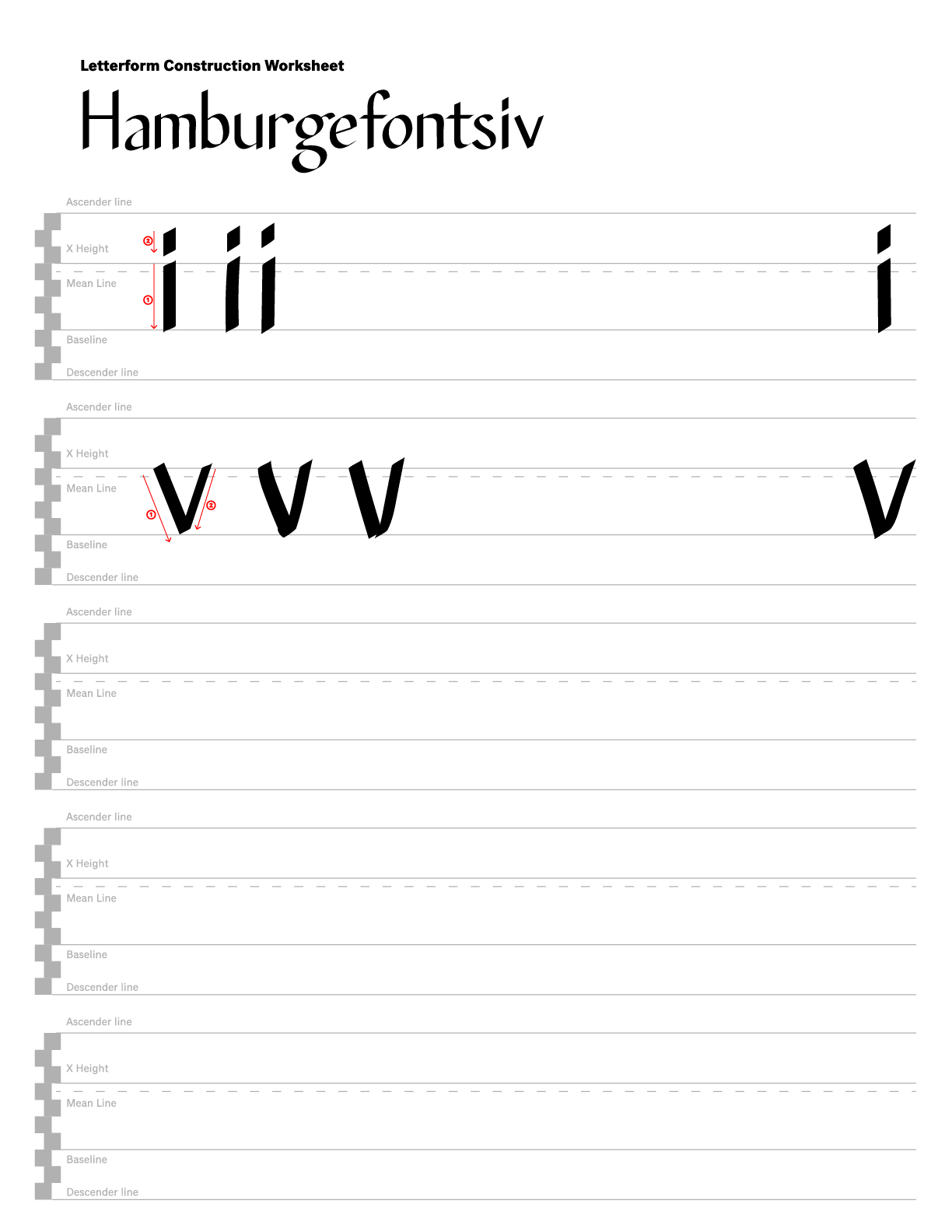 process work for Hamburgfontsiv